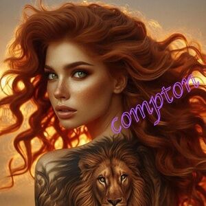 The Girl with the Lion Tattoo 13x19” Fine Art Print - Only 6 signed prints made